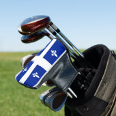 Couvre-club De Golf Couvercle de golf avec drapeau du Québec, Canada (In Situ)