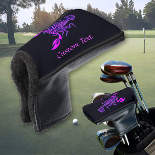 Couvre-club De Golf Couvercle de tête de golf à noeud céleste violet