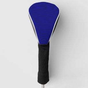 Couvre-club De Golf Couvercle de tête de golf bleu rayé