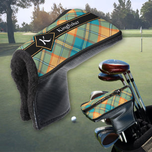 Couvre-club De Golf Couvercle de tête de golf Kingfisher Tartan