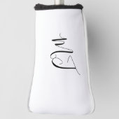 Couvre-club De Golf Couvercle de tête de golf Monogramme (Tourné à 90°)