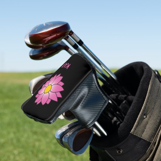 Couvre-club De Golf Couvercle Monogramme Putter Rose (In Situ)
