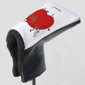 Couvre-club De Golf Couvercle rouge Coeur (Devant 3/4)
