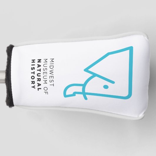 Couvre-club De Golf Couverture bleue de putter d'éléphant de MMNH (Devant)