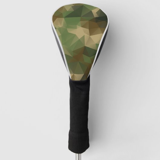 Couvre-club De Golf Couverture Camouflage Motif Camo Poly, Blanc (Devant)