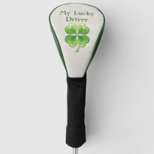 Couvre-club De Golf Couverture chanceuse de conducteur de shamrock
