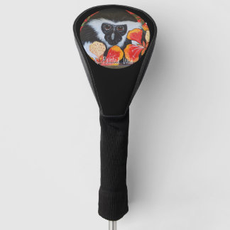 Couvre-club De Golf Couverture de conducteur, Colobus peint sauvage