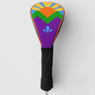 Couvre-club De Golf Couverture de conducteur de golf avec drapeau de M