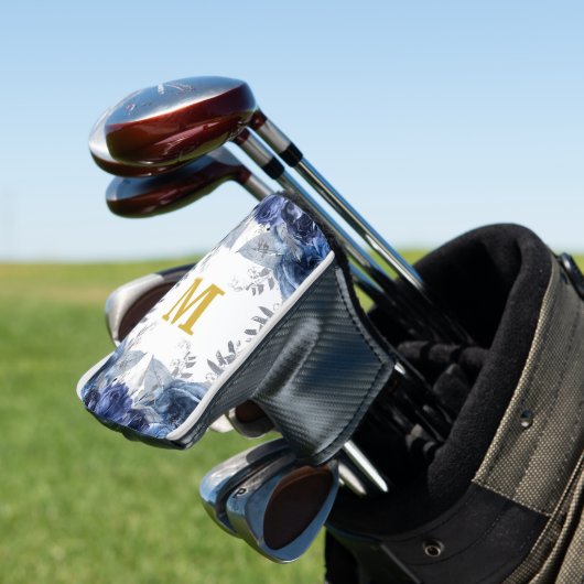 Couvre-club De Golf Couverture de golf personnalisée BLUE ROSE (In Situ)