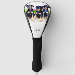 Couvre-club De Golf Couverture de la tête de golf monogrammée du chi
