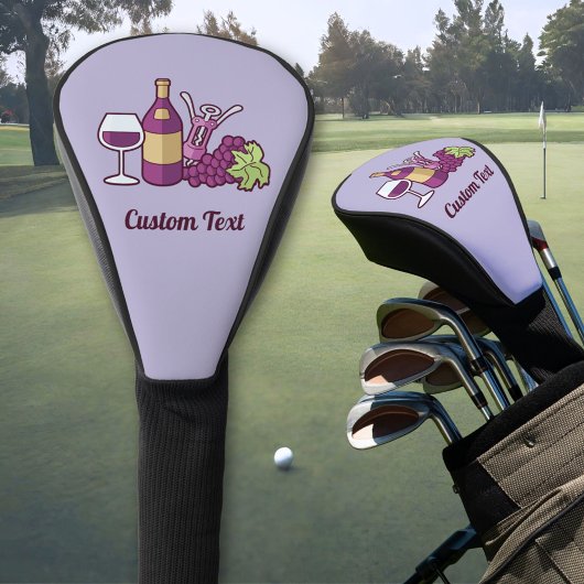 Couvre-club De Golf Couverture de la tête de golf Red Wine