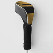 Couvre-club De Golf Couverture de pilote Black & Gold (Incliné)