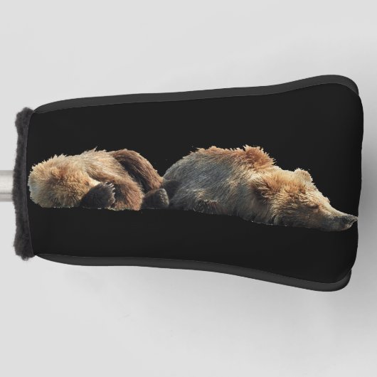 Couvre-club De Golf couverture de tête de golf de l'ours grizzli (Devant)