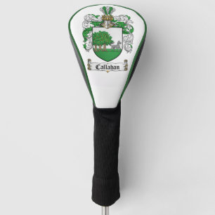 Couvre-club De Golf Couverture de tête dorée du blason de Callahan