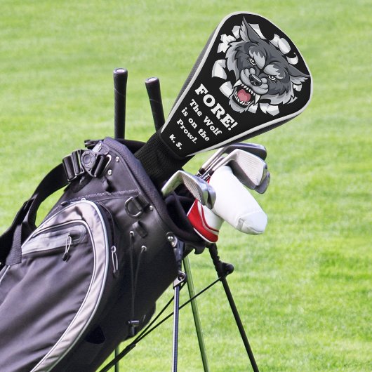 Couvre-club De Golf Couverture personnalisée du club de golf Wolf