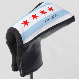 Couvre-club De Golf Couvre-clubs de golf Drapeau de Chicago / Illinois