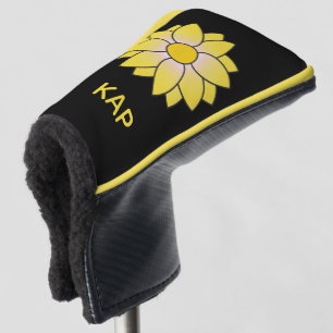 Couvre-club De Golf Couvre-culotte de marmite jaune monogramme