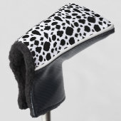 Couvre-club De Golf Cow Pattern Animal Print Black White (Devant 3/4)