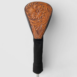 Couvre-club De Golf Cowboy Rustique pays occidental à outils en cuir i