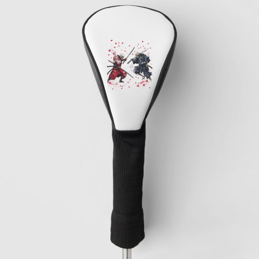 Couvre-club De Golf Crâne Samurai Duel (Devant)