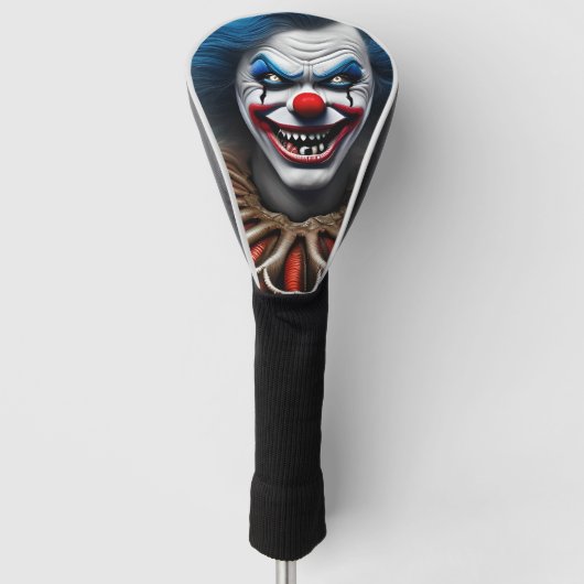 Couvre-club De Golf Crazy Clown AI Art Golf Head Cover (Devant)