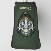 Couvre-club De Golf Créature imaginaire foncé avec ailes. (Tourné à 90°)