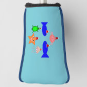 Couvre-club De Golf Créatures de la mer de Noël (Tourné à 90°)