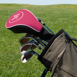 Couvre-club De Golf Créer Personnalisé Fille Rose Monogramme