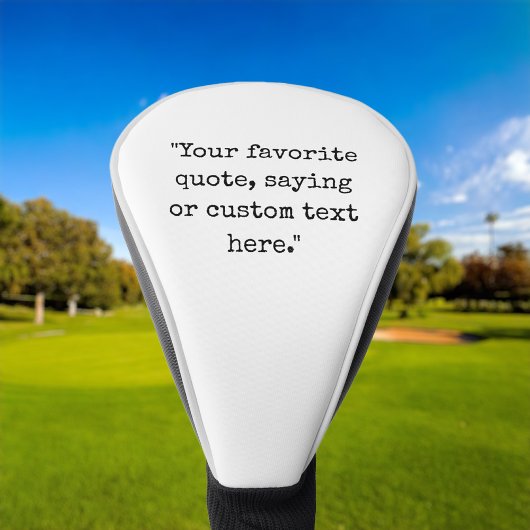 Couvre-club De Golf Créez votre propre devis