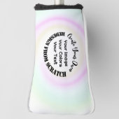 Couvre-club De Golf Créez votre propre personnalisation (Tourné à 90°)