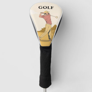 Couvre-club De Golf Crème Red Custom Meilleur Conducteur Golf Tête Cou