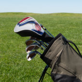 Couvre-club De Golf Croate drapeau texture soie (In Situ)