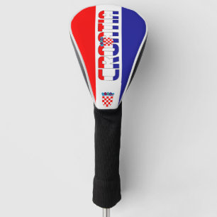 Couvre-club De Golf Croatie Drapeau magnifique patriotique