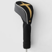 Couvre-club De Golf Croix dorée religieuse (Incliné)