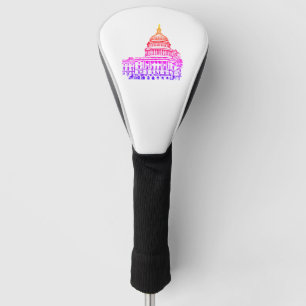 Couvre-club De Golf Croquis de Washington DC USA Capitol
