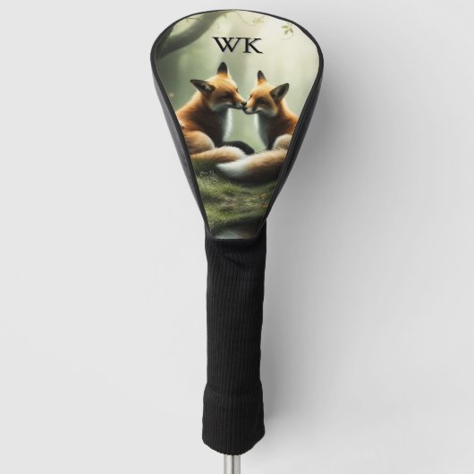 Couvre-club De Golf Cuddle Fox dans la forêt Misty Initial (Devant)