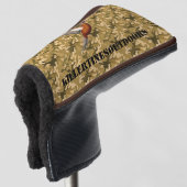 Couvre-club De Golf custom camo putter cover. (Devant 3/4)