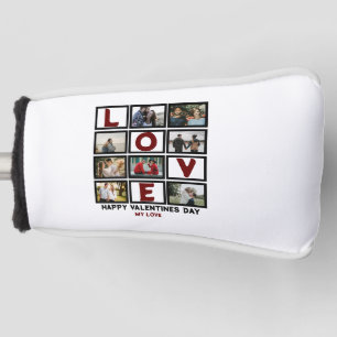 Couvre-club De Golf Custom Love Happy Valentines Day 8 Collage photo