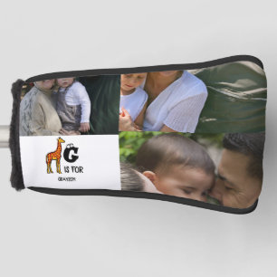 Couvre-club De Golf Custom monogram G is for Giraffe cute giraffes
