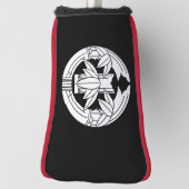 Couvre-club De Golf Cut bamboo in embracing bamboo leaves (Tourné à 90°)