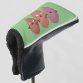 Couvre-club De Golf Cute chantant des patates douces caricaturales lég (Devant 3/4)