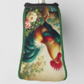 Couvre-club De Golf Cute coq rustique/vintage (Tourné à 90°)