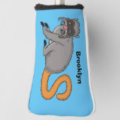 Couvre-club De Golf Cute Emperor Tamarin illustration (Tourné à 90°)