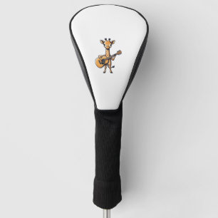Couvre-club De Golf Cute Giraffe Jouer Guitare Giraffes Musicien Musi