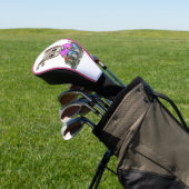 Couvre-club De Golf Cute Kitty Chat et Papillon (In Situ)