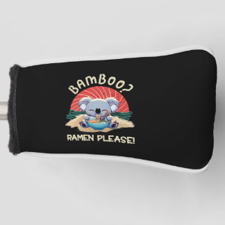 Couvre-club De Golf Cute Koala manger Ramen Vintage soleil