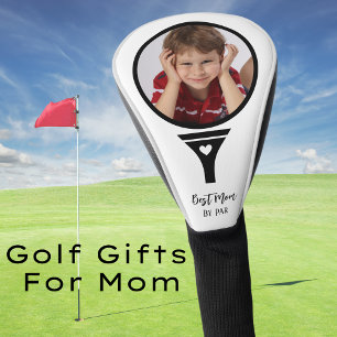 Couvre-club De Golf Cute Meilleure Maman Par Par Noir et Blanc
