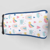 Couvre-club De Golf Cute Rainbow Hearts & Clouds Motif (Devant)