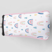 Couvre-club De Golf Cute Rainbows & Hearts Motif (Devant)