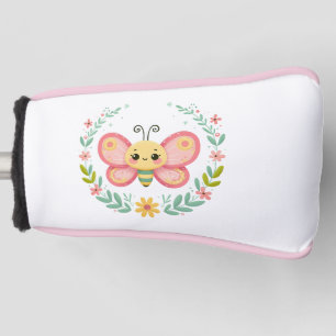 Couvre-club De Golf Cute, ressort/papillon
